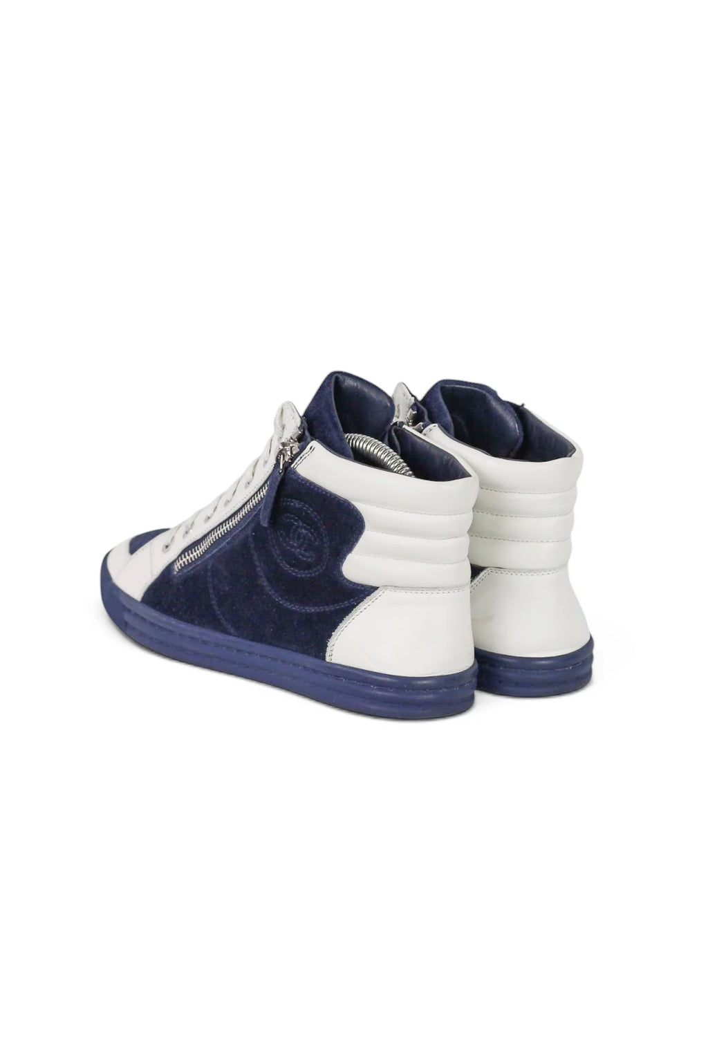 Suede & Leather High-Top Sneakers