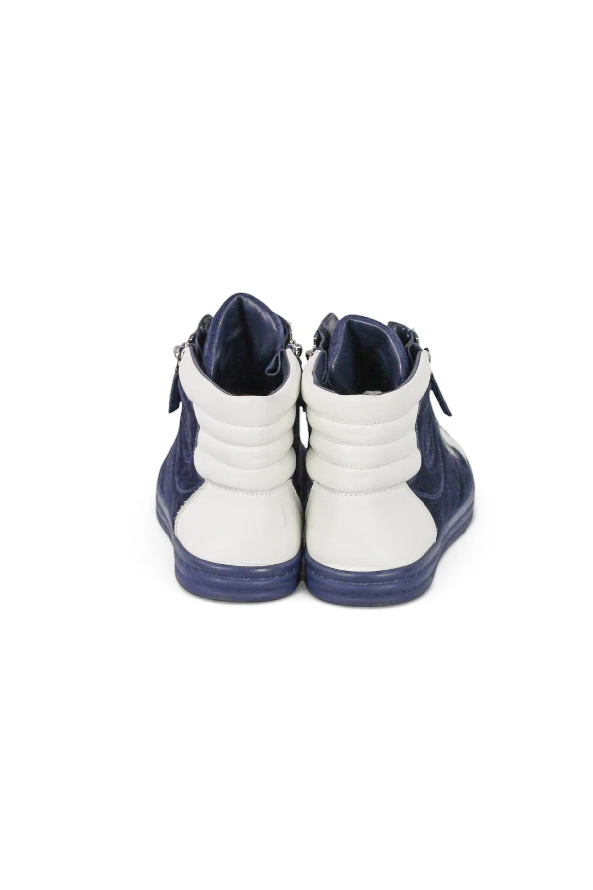Suede & Leather High-Top Sneakers