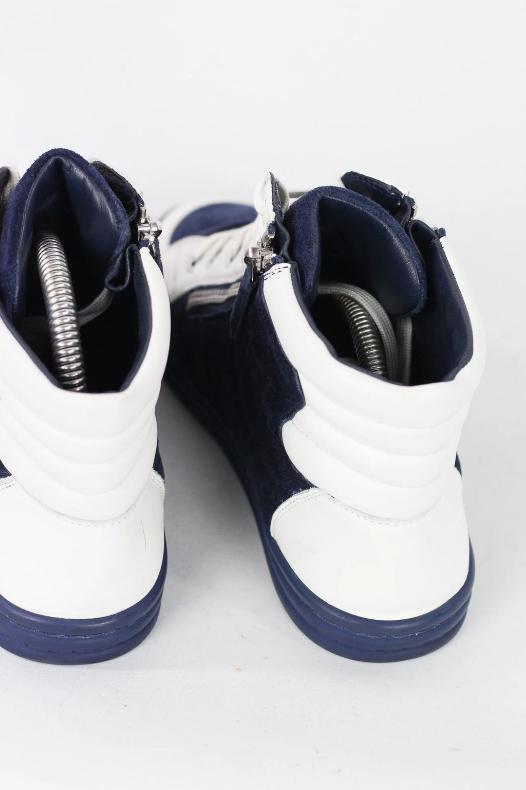 Suede & Leather High-Top Sneakers