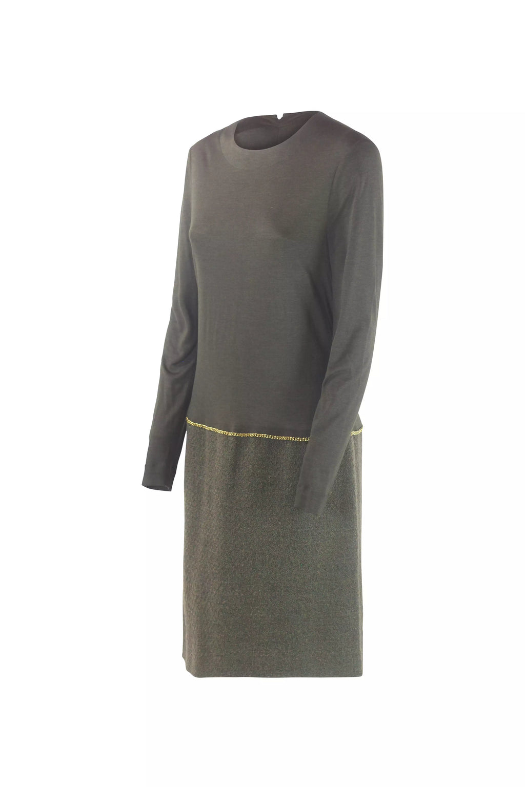 Cashmere Silk & Tweed Chain Dress