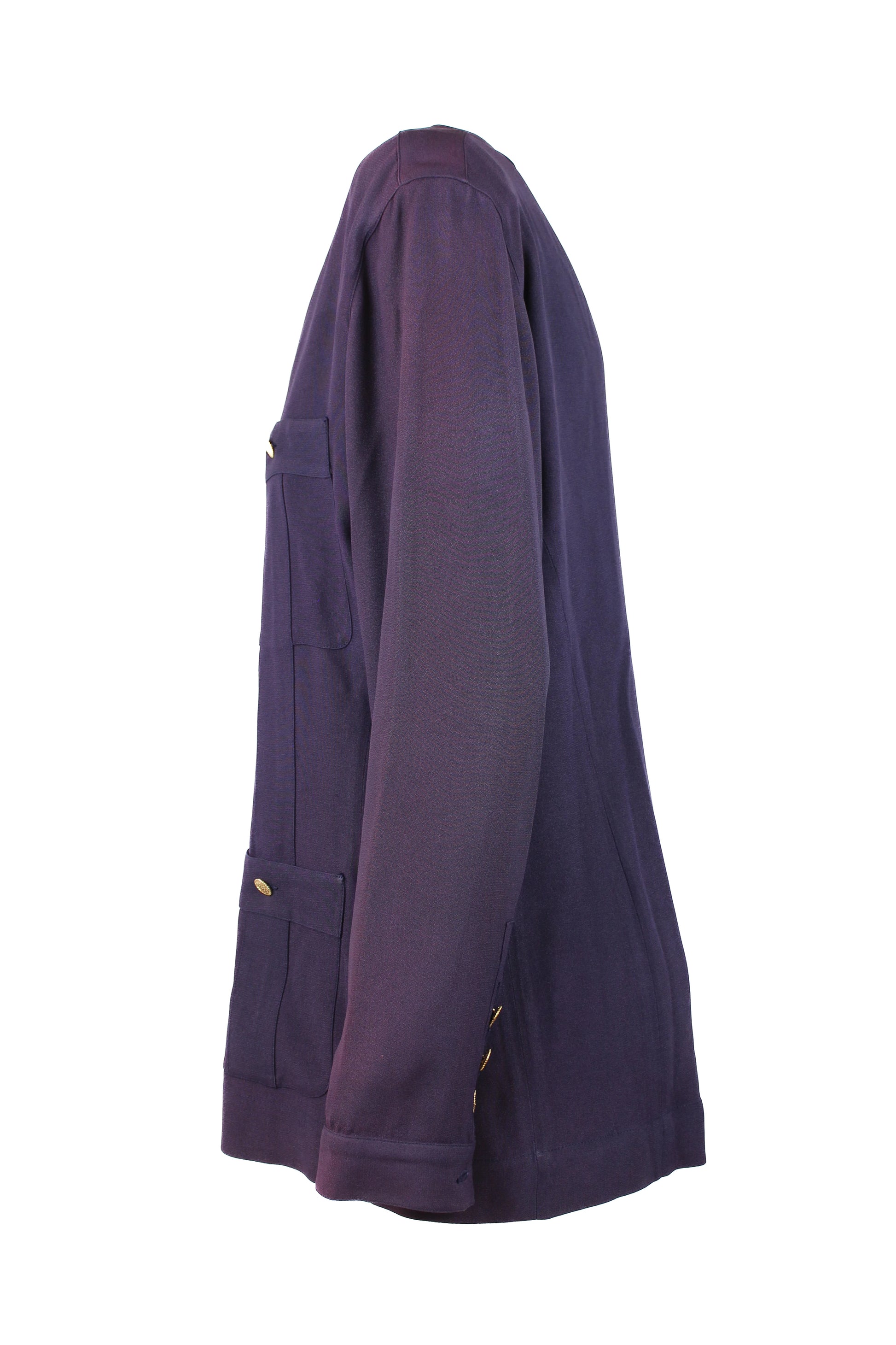 Vintage Purple Silk Blouse