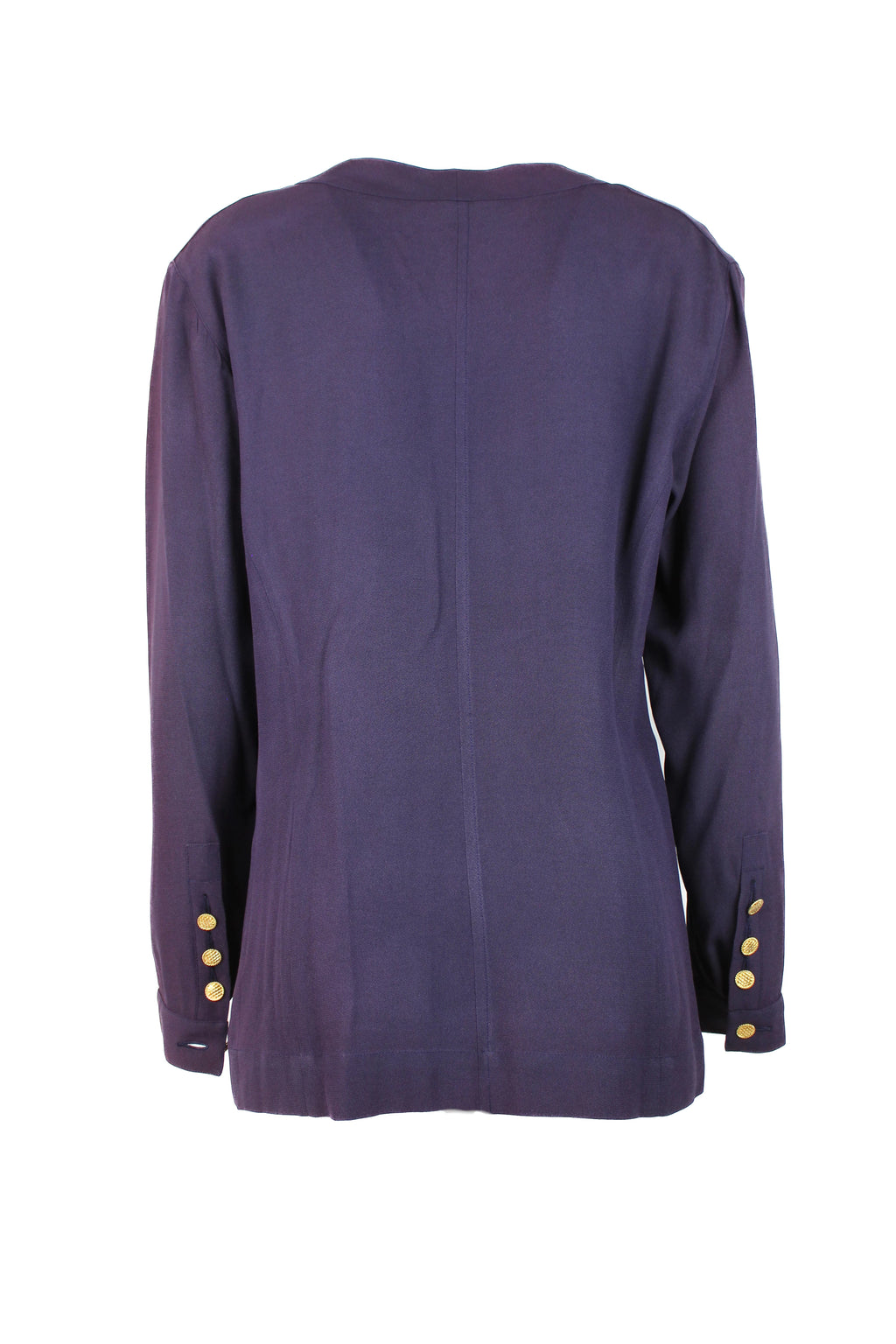 Vintage Purple Silk Blouse