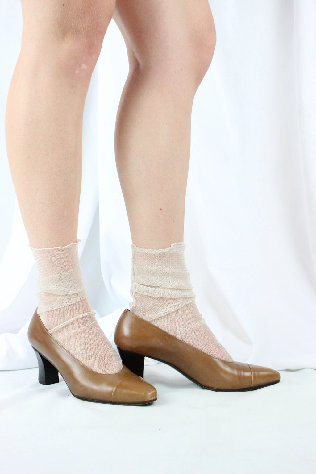 Vintage Tan Leather Pumps