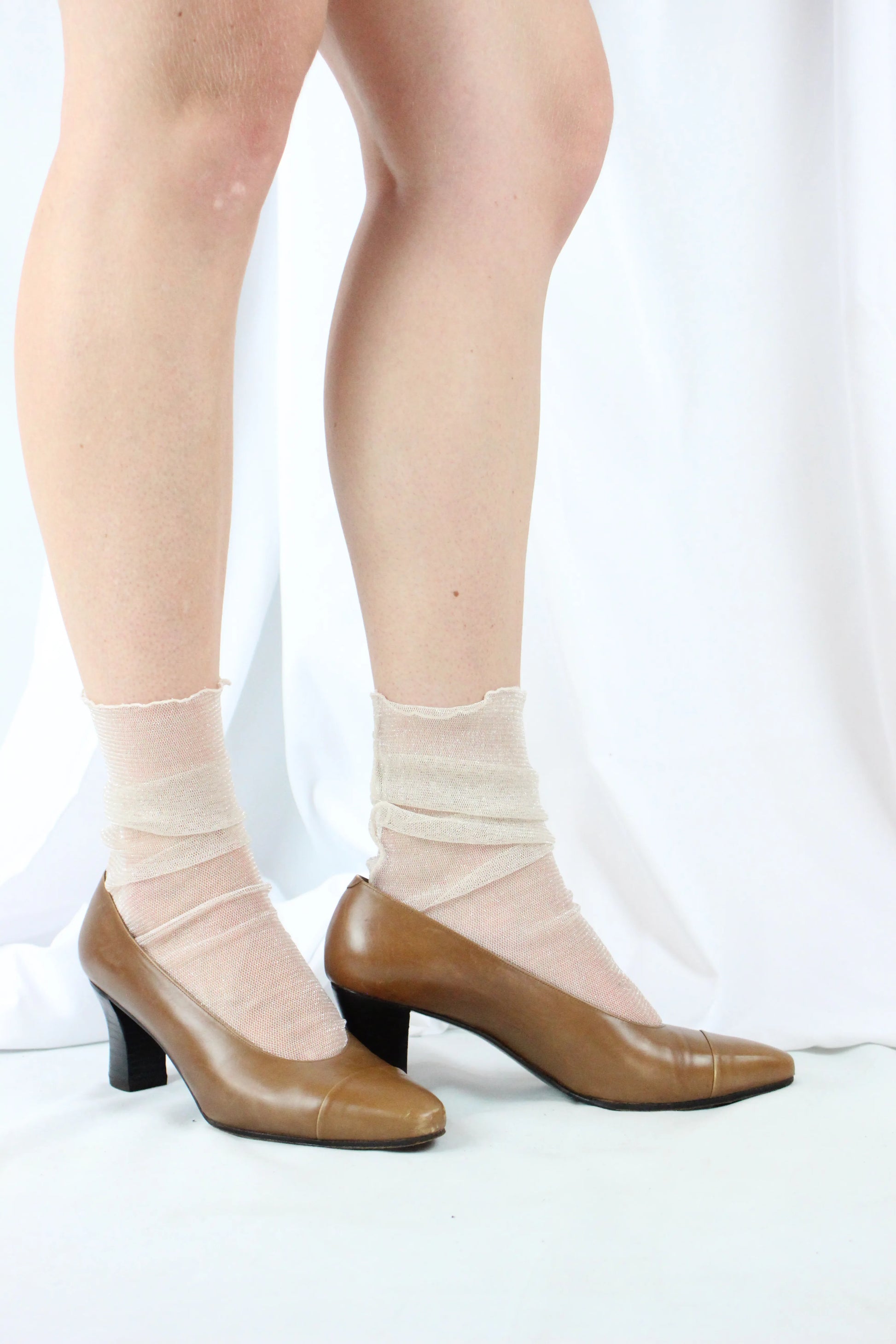 Vintage Tan Leather Pumps