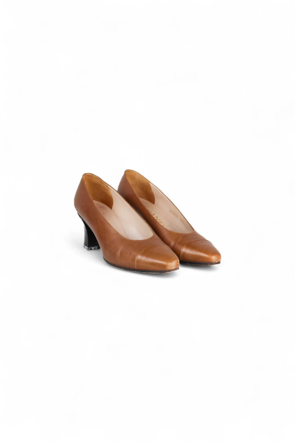 Vintage Tan Leather Pumps