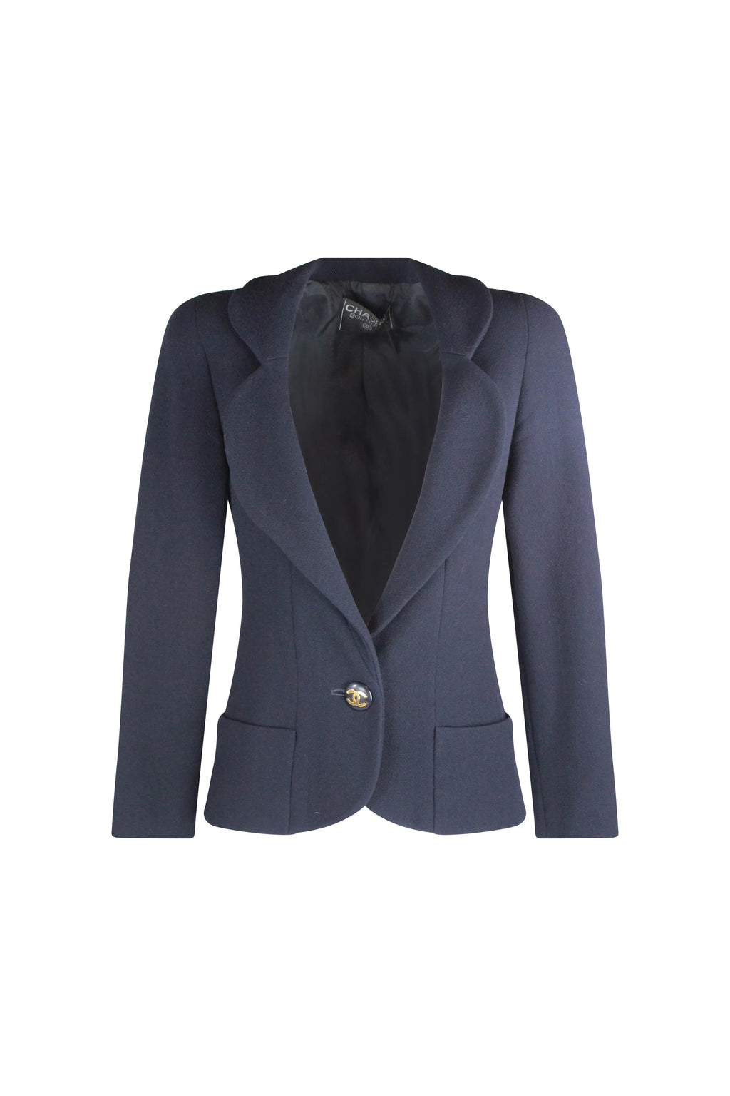 Wool and Silk Jacket with Gold Hardware