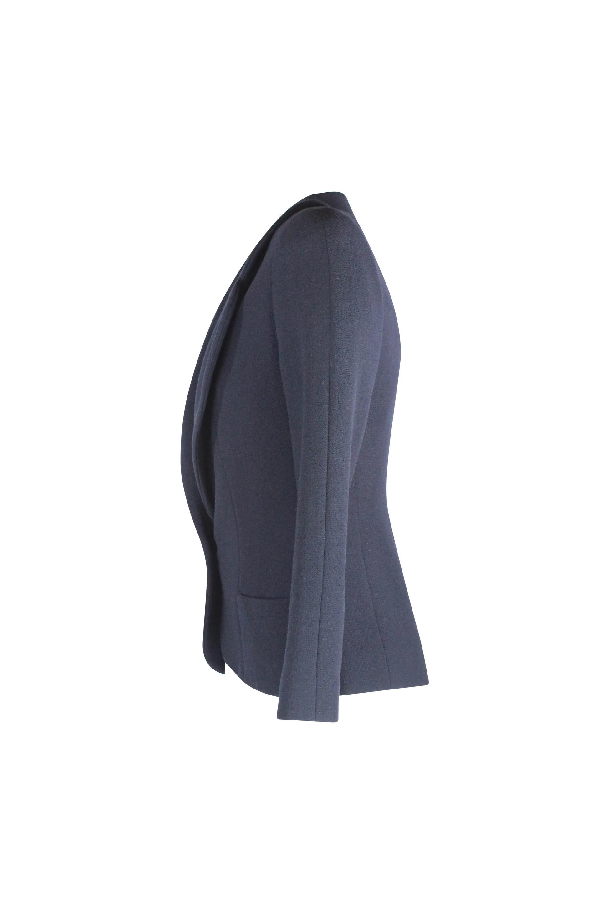 Wool and Silk Jacket with Gold Hardware