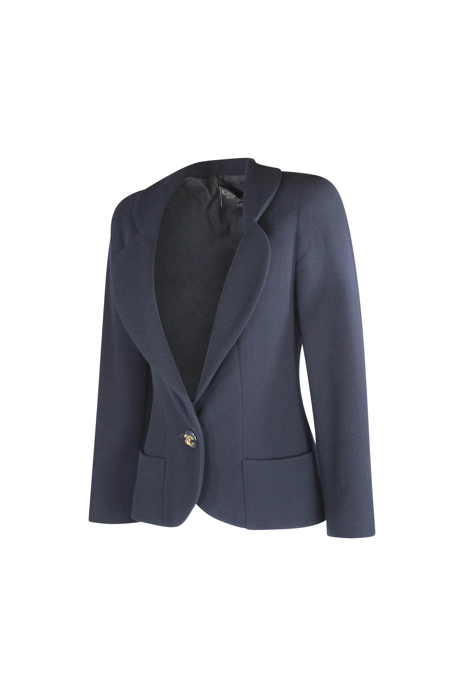 Wool and Silk Jacket with Gold Hardware