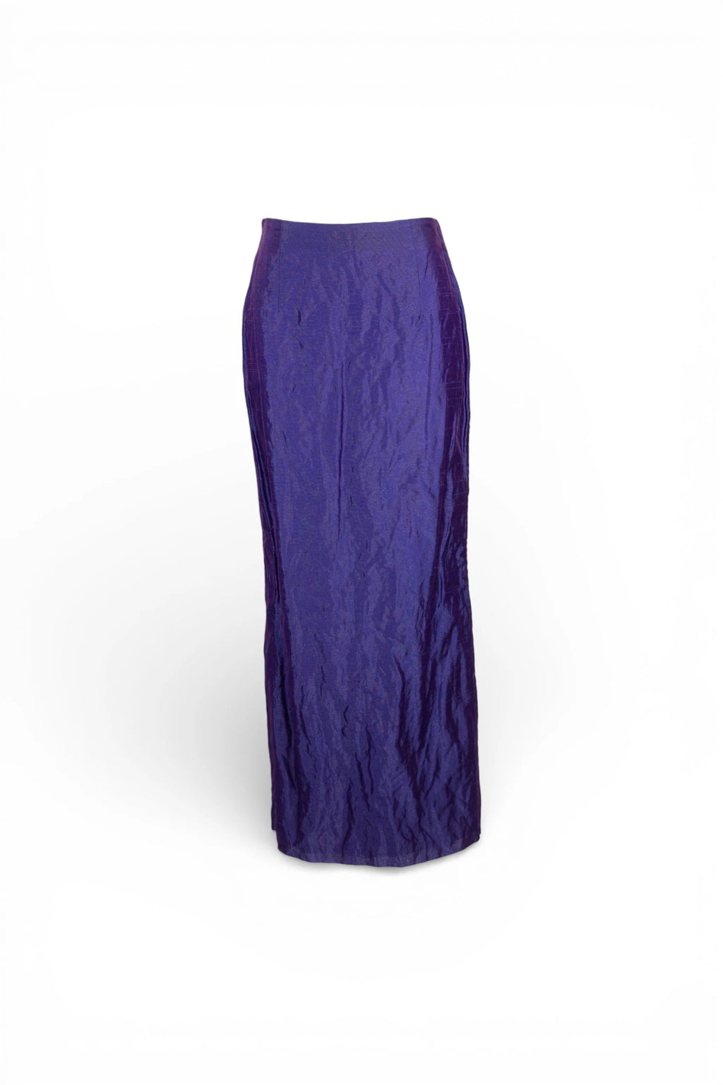 Deep Purple Structured Half-Mermaid Skirt