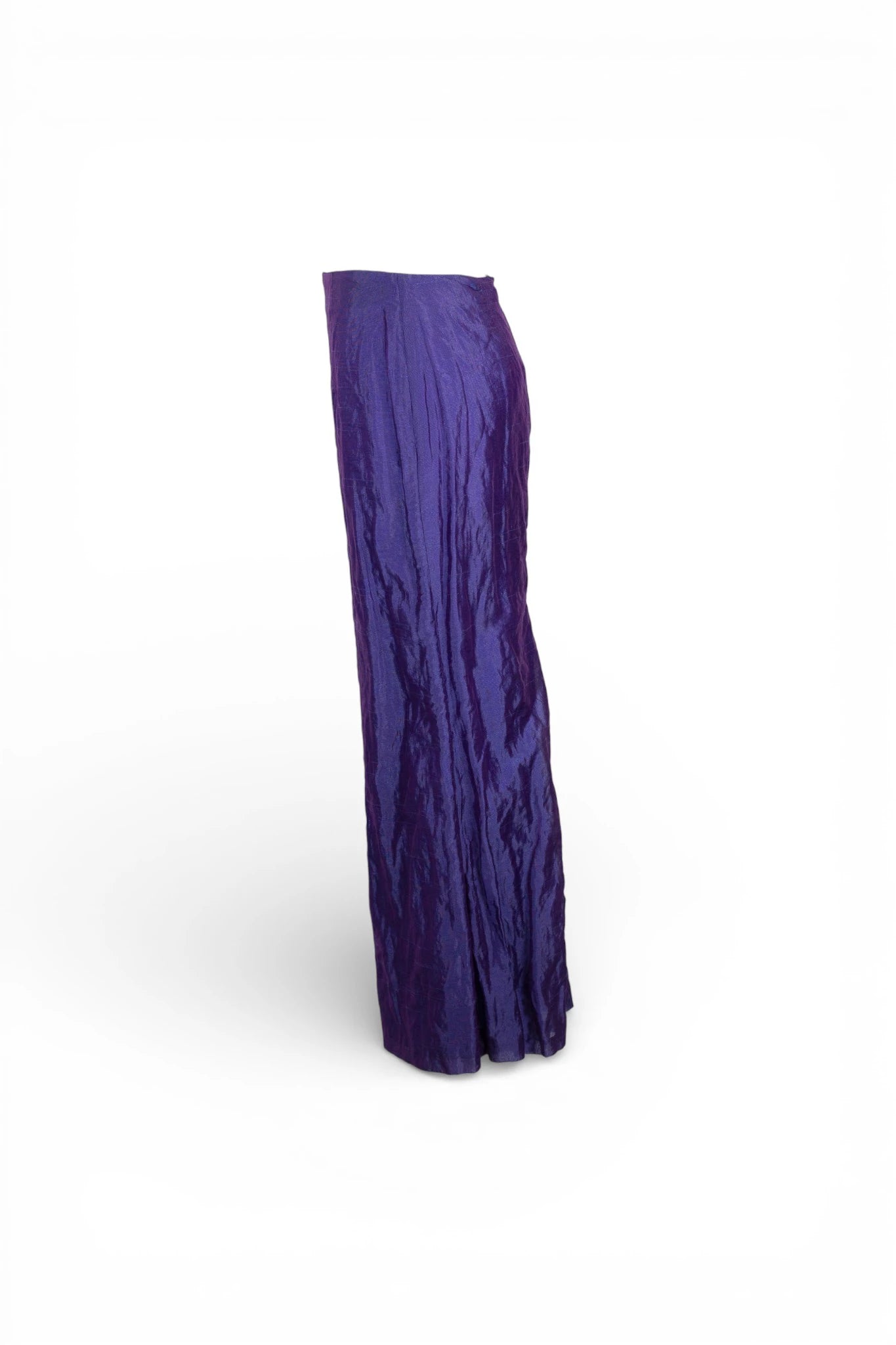 Deep Purple Structured Half-Mermaid Skirt