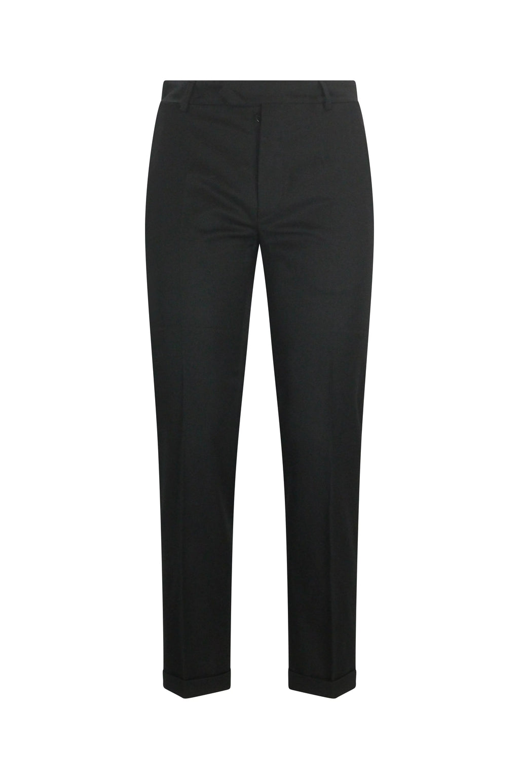 Black Wool Tuxedo Trousers