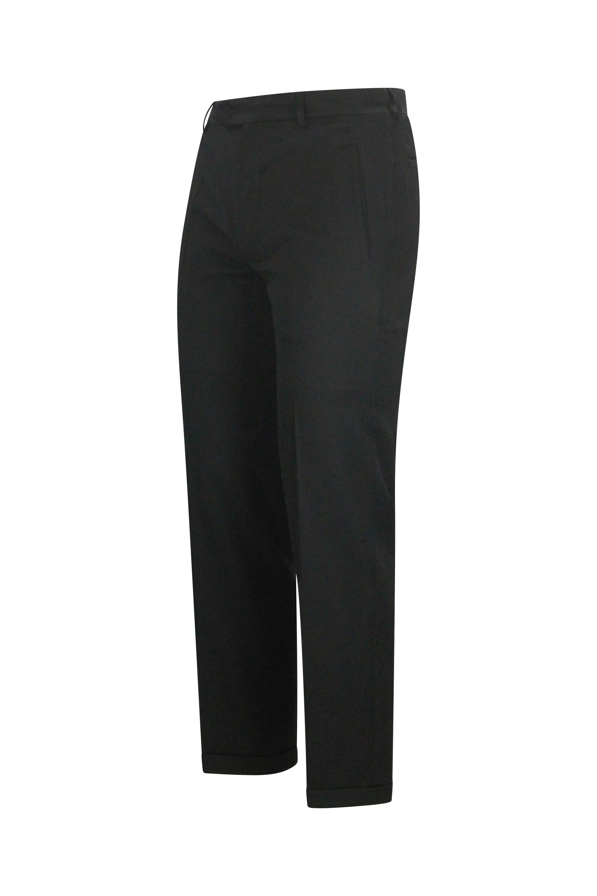 Black Wool Tuxedo Trousers