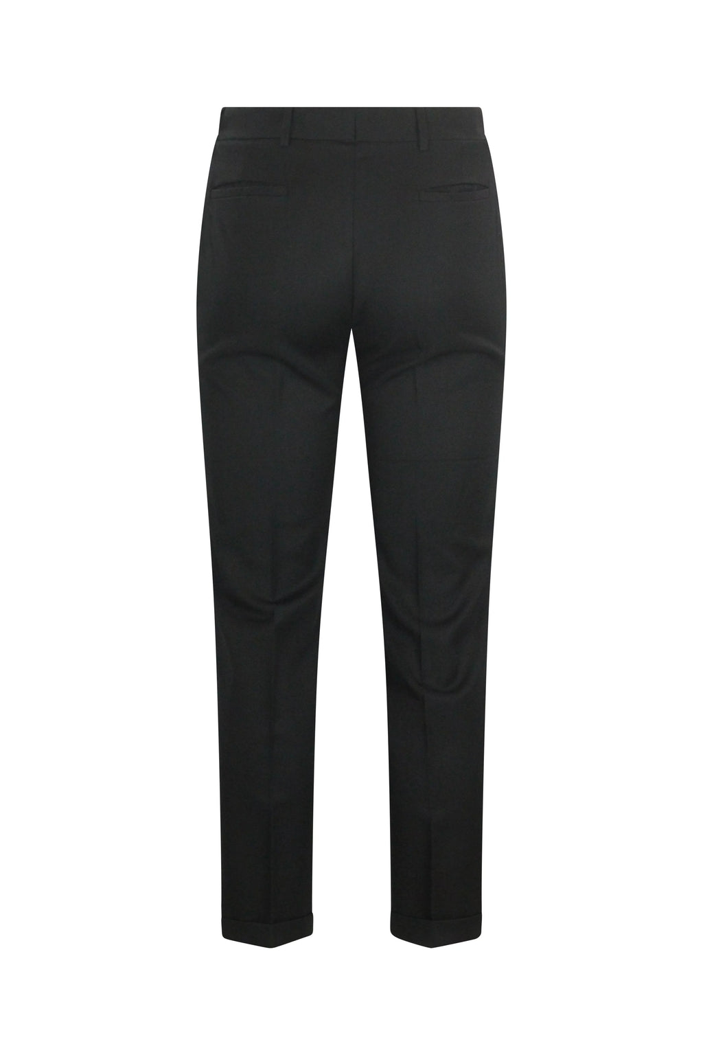 Black Wool Tuxedo Trousers