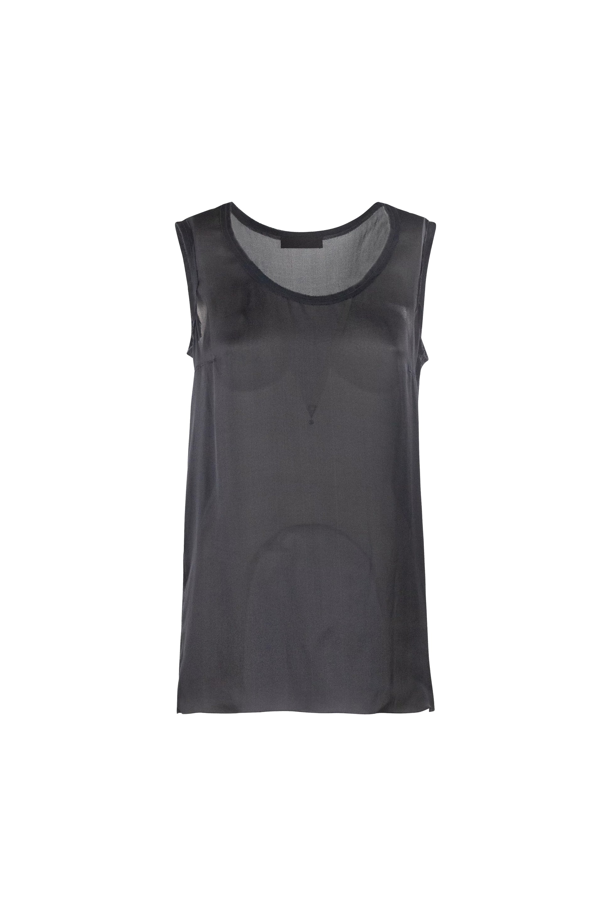 Silk Sleeveless Top