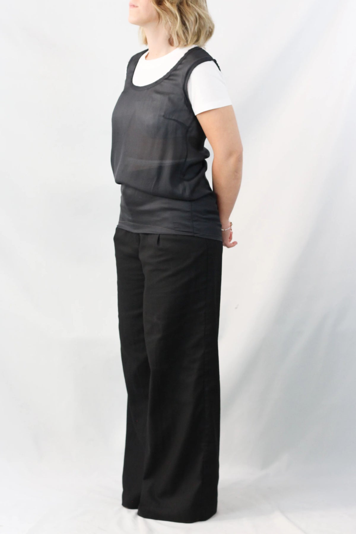 Silk Sleeveless Top