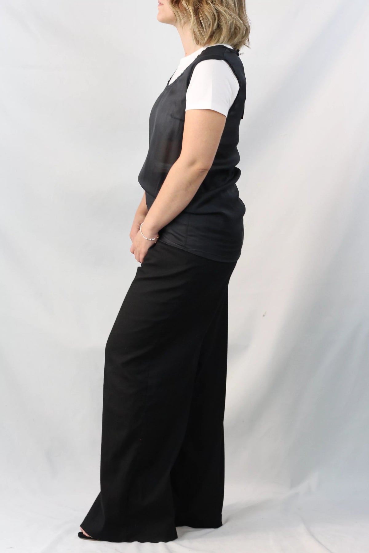 Silk Sleeveless Top