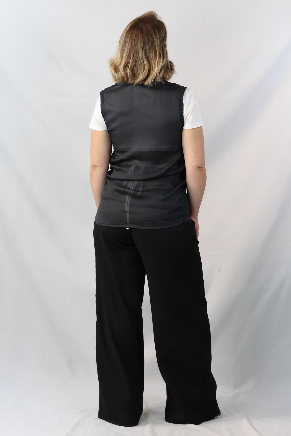 Silk Sleeveless Top