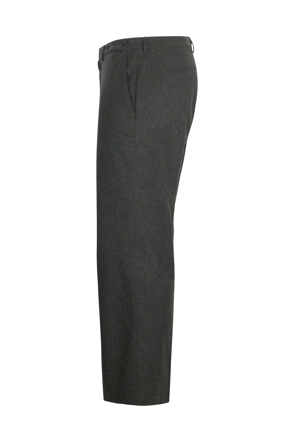 Wool Tailored Trousers in Charcoal Grey