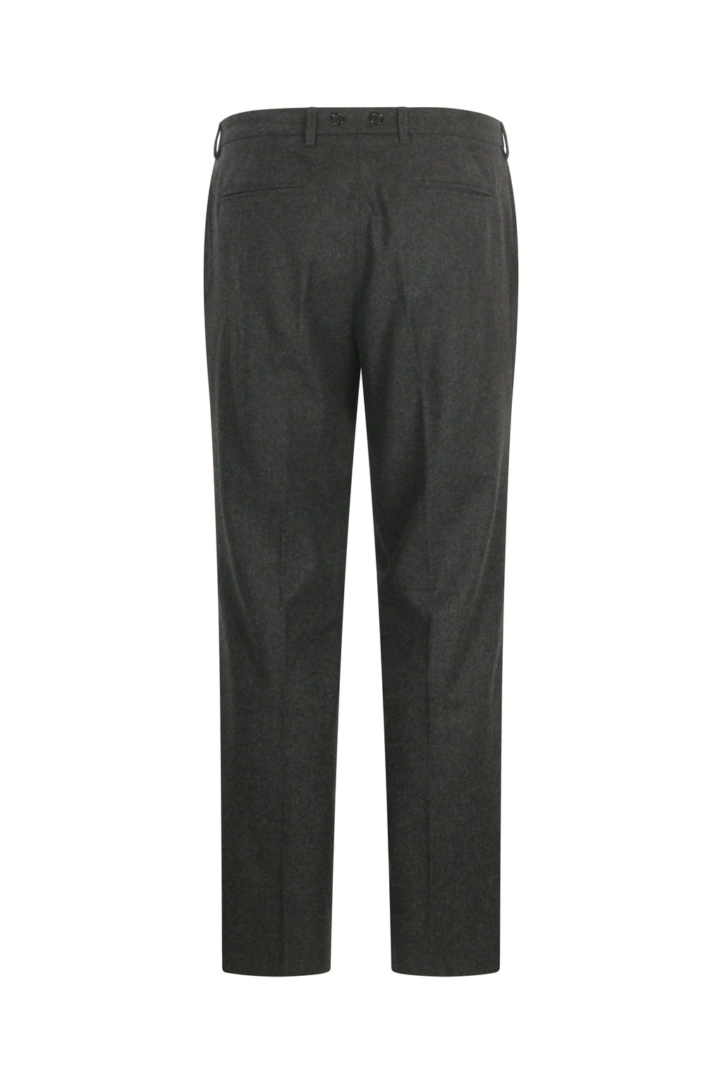 Wool Tailored Trousers in Charcoal Grey