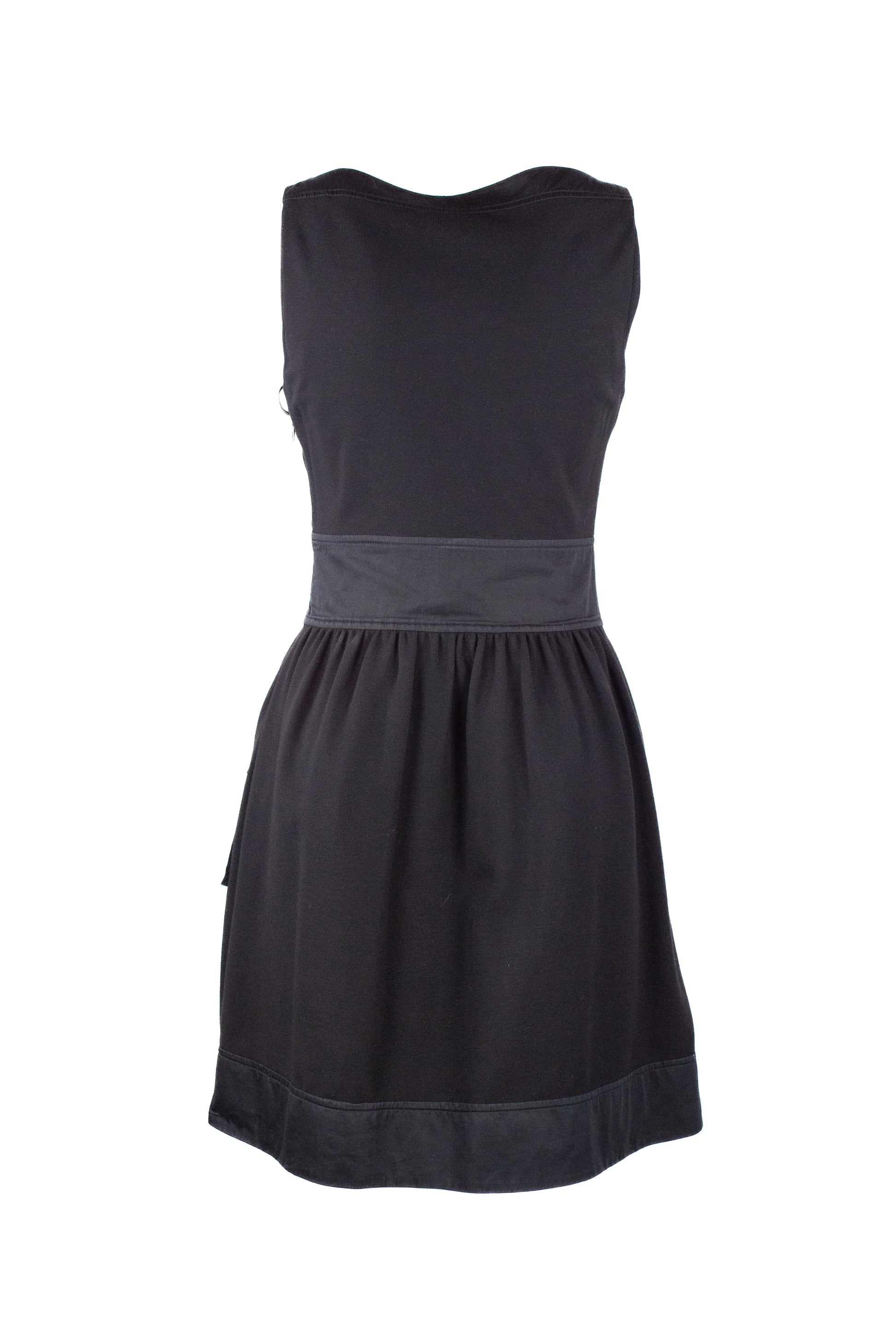 Black pockets minidress