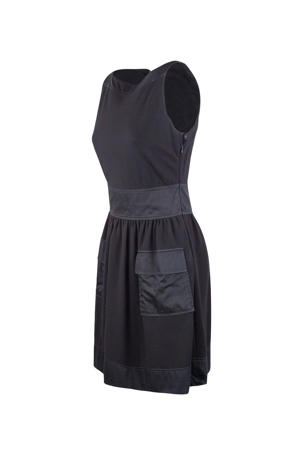 Black pockets minidress