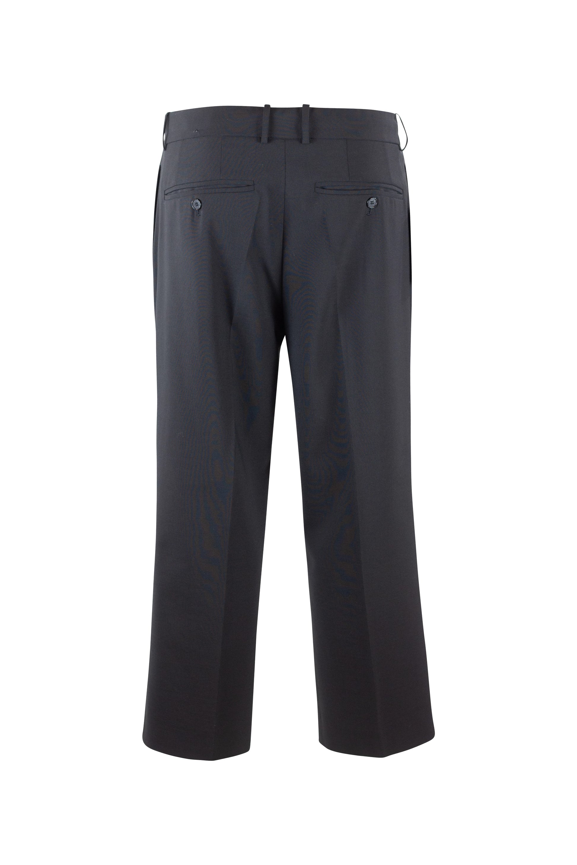 Cropped Trousers with Pressed Crease