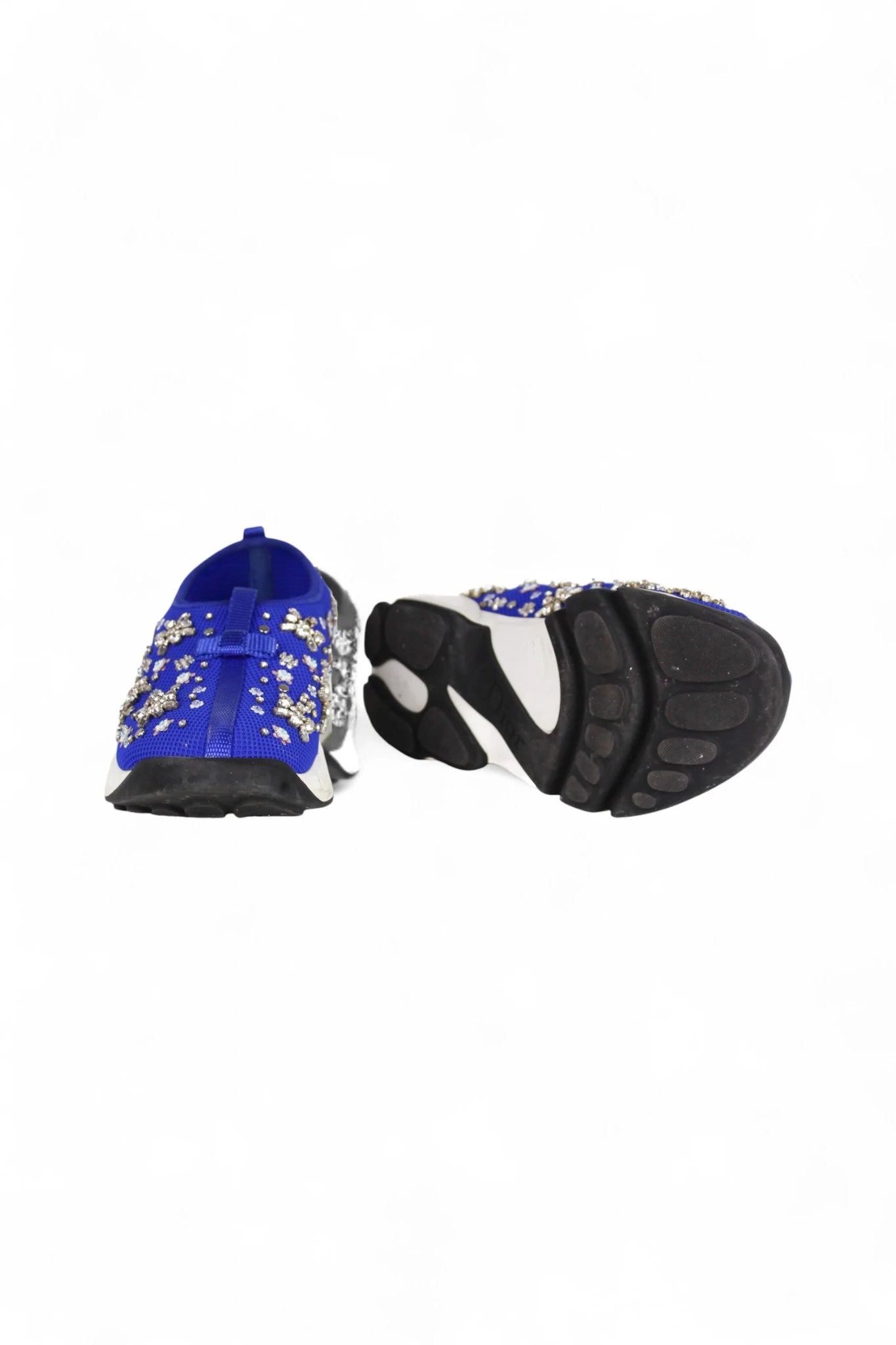 Electric Blue Fusion Slip-On Sneakers