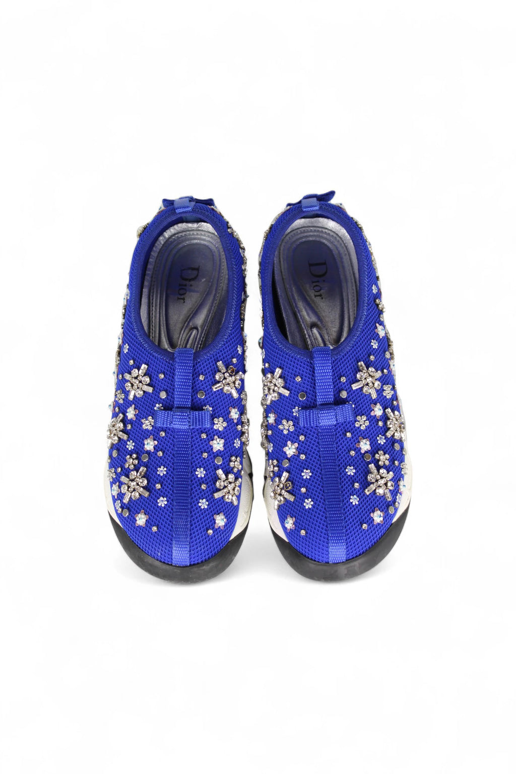 Electric Blue Fusion Slip-On Sneakers