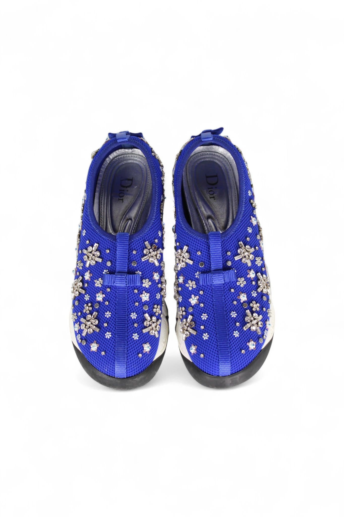 Electric Blue Fusion Slip-On Sneakers