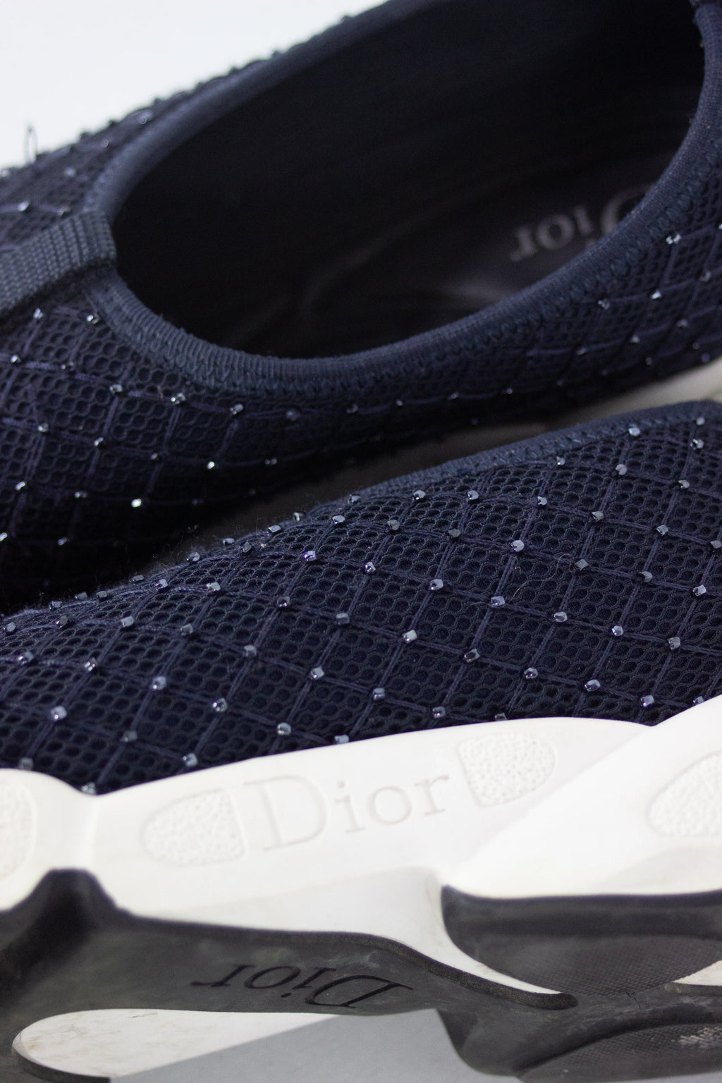 Dark Blue Fusion Slip-On Sneakers