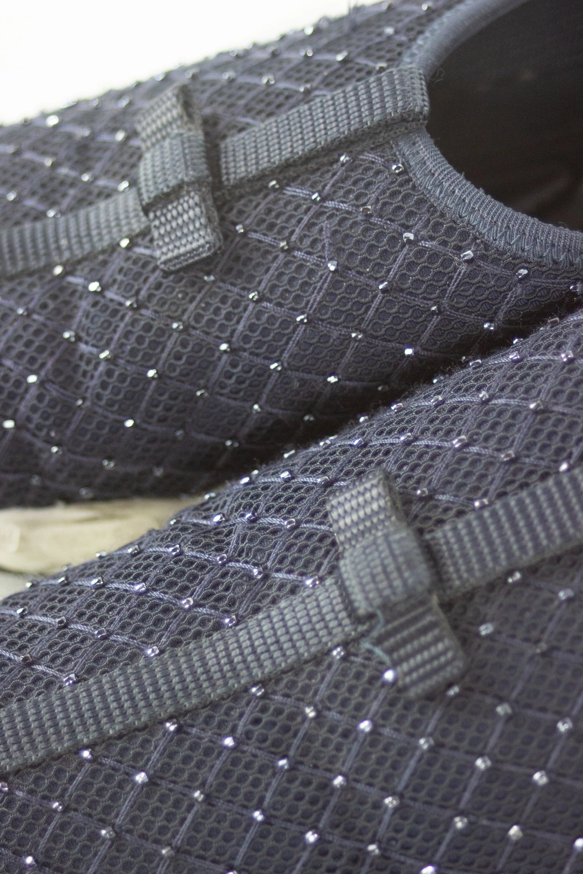 Dark Blue Fusion Slip-On Sneakers