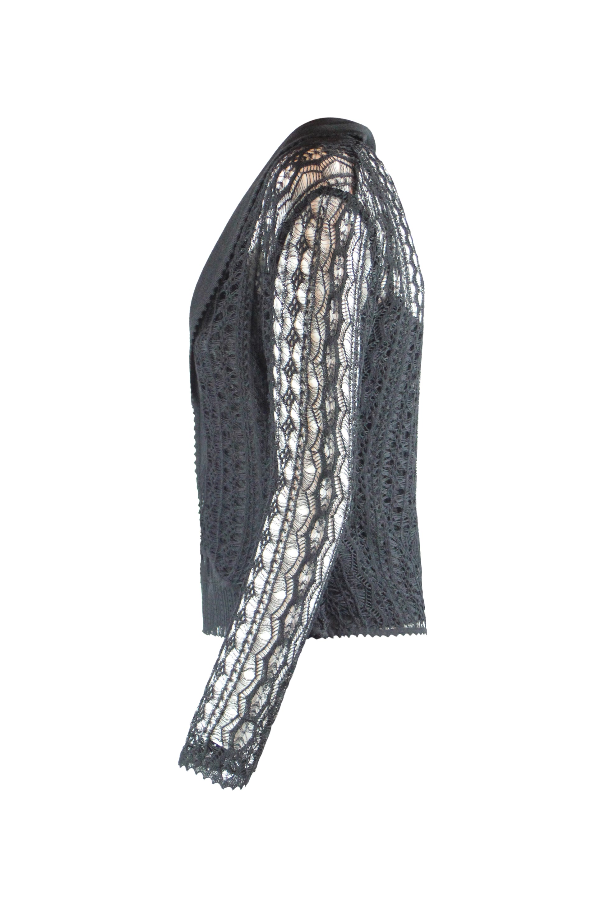 Black Crochet Twin-Set