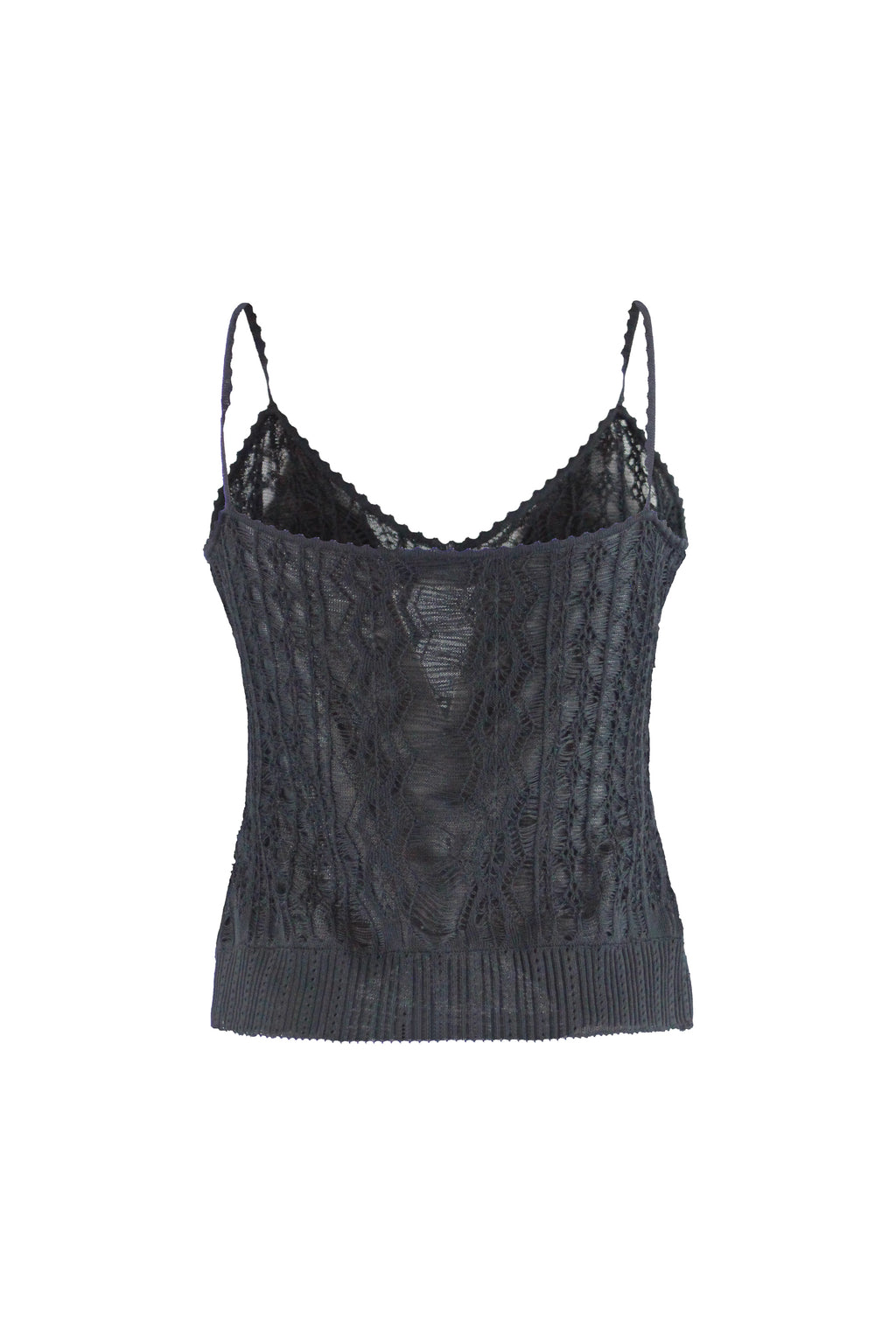 Black Crochet Twin-Set