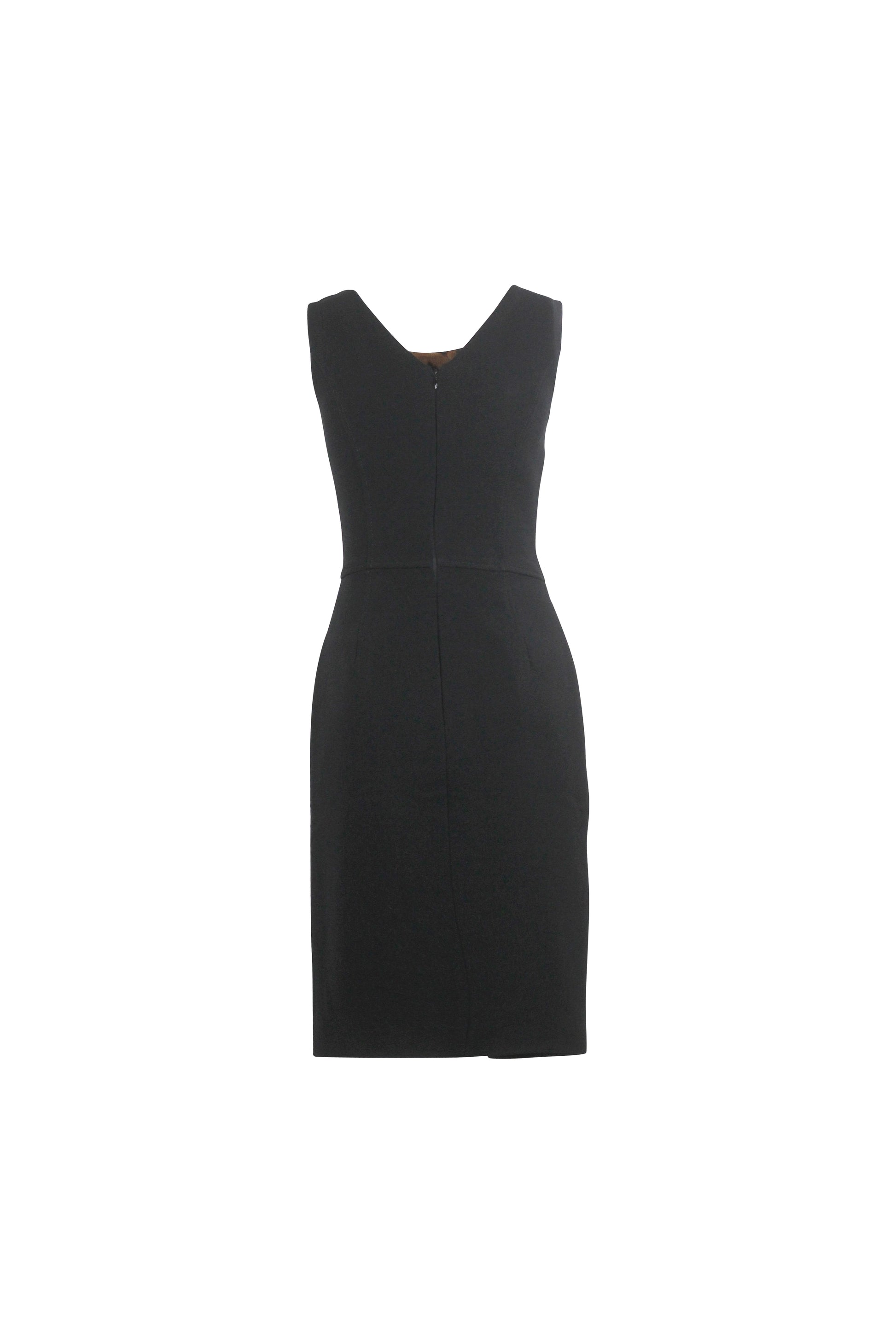 Black Wool Bodycon Dress
