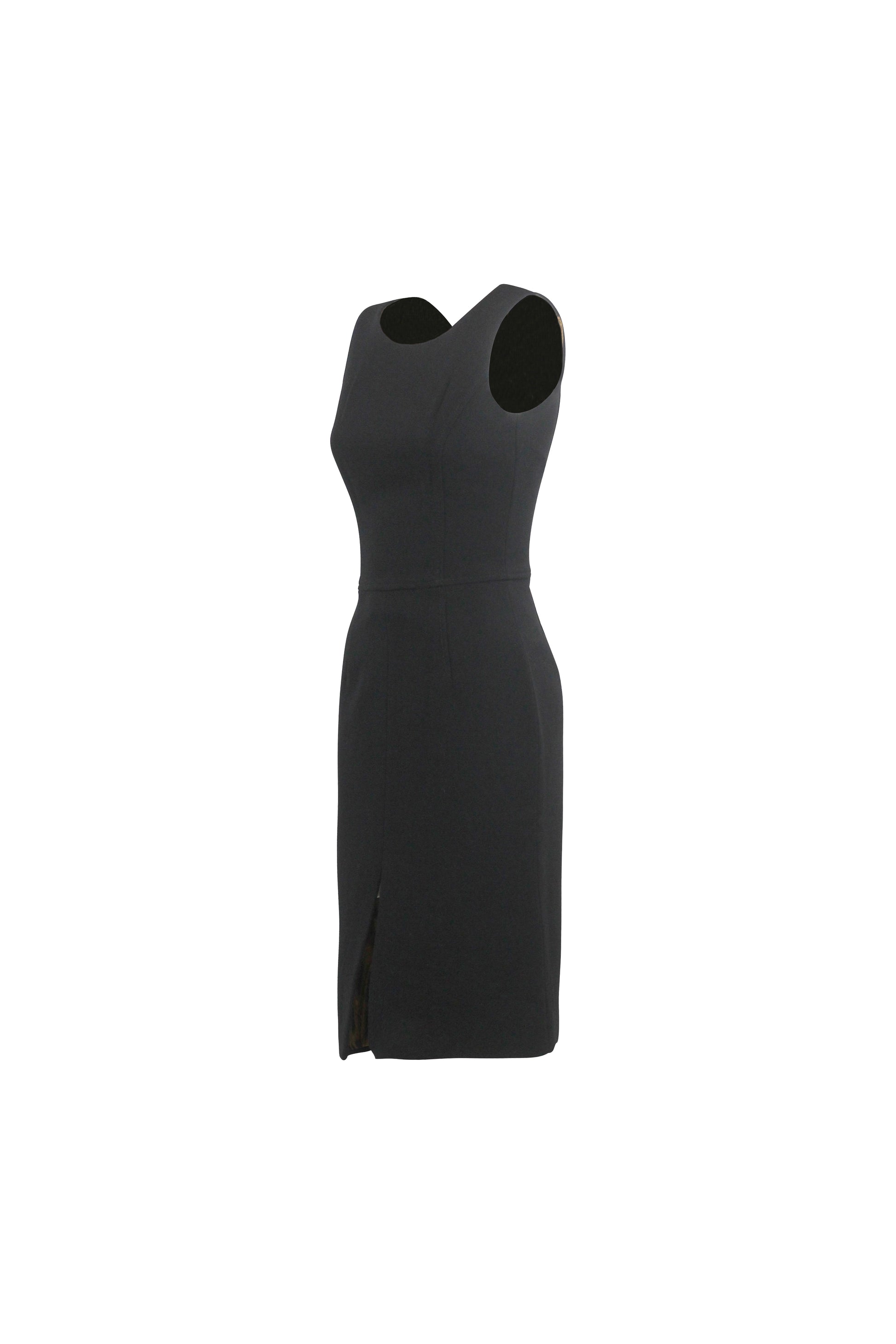 Black Wool Bodycon Dress