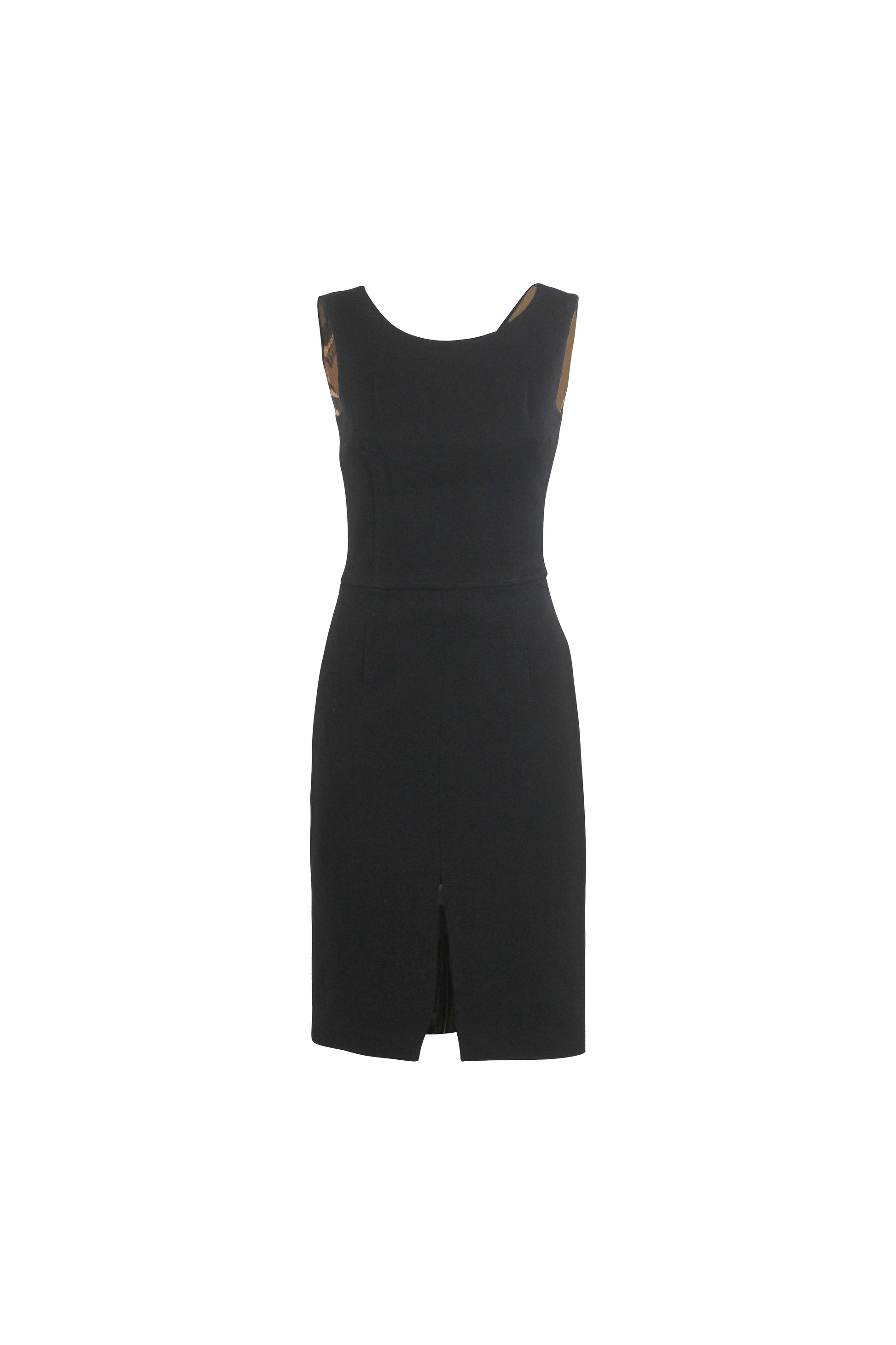 Black Wool Bodycon Dress