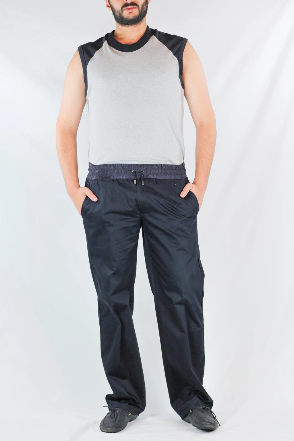 Straight-Leg Drawstring Trousers SS2009