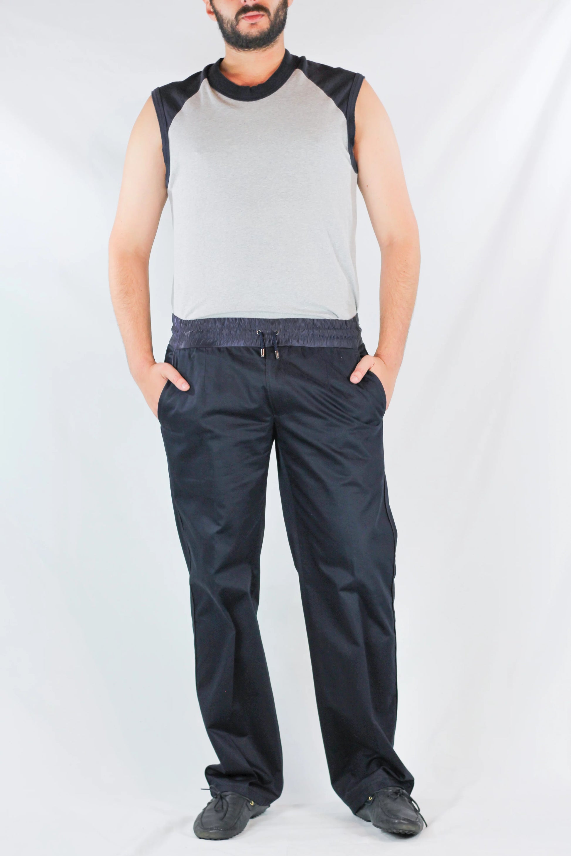Straight-Leg Drawstring Trousers SS2009