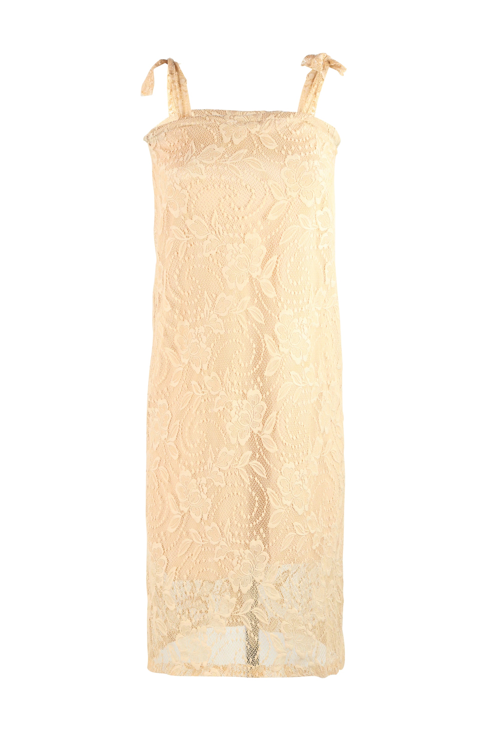 Pale Apricot Lace Dress