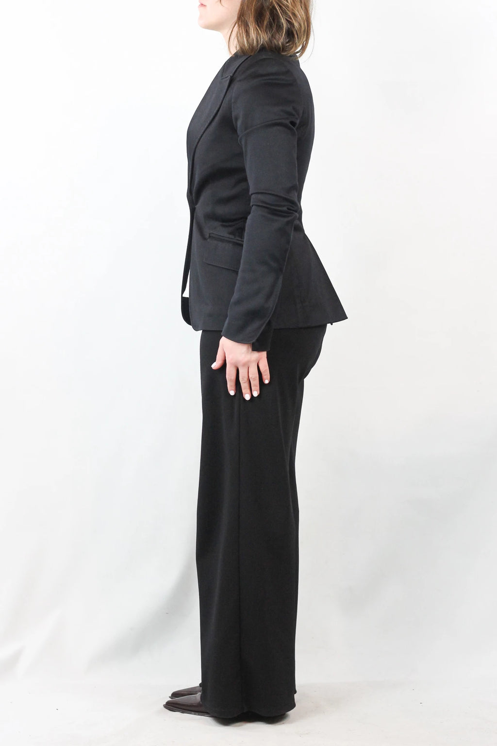 Stretch Cotton Straight-Fit Blazer