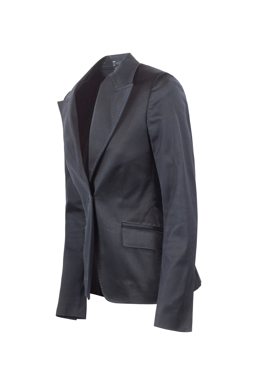 Stretch Cotton Straight-Fit Blazer