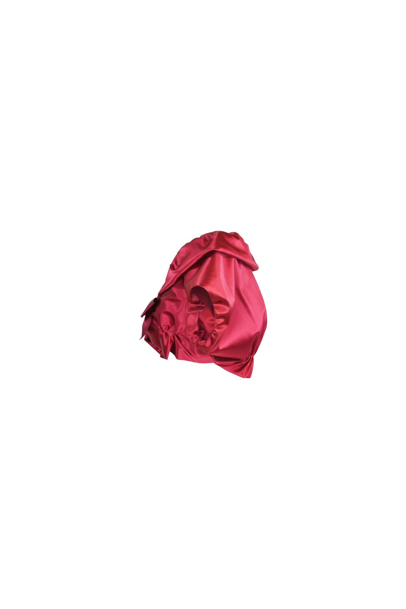 Fuchsia Satin Cropped Bolero with Ruffle Trim