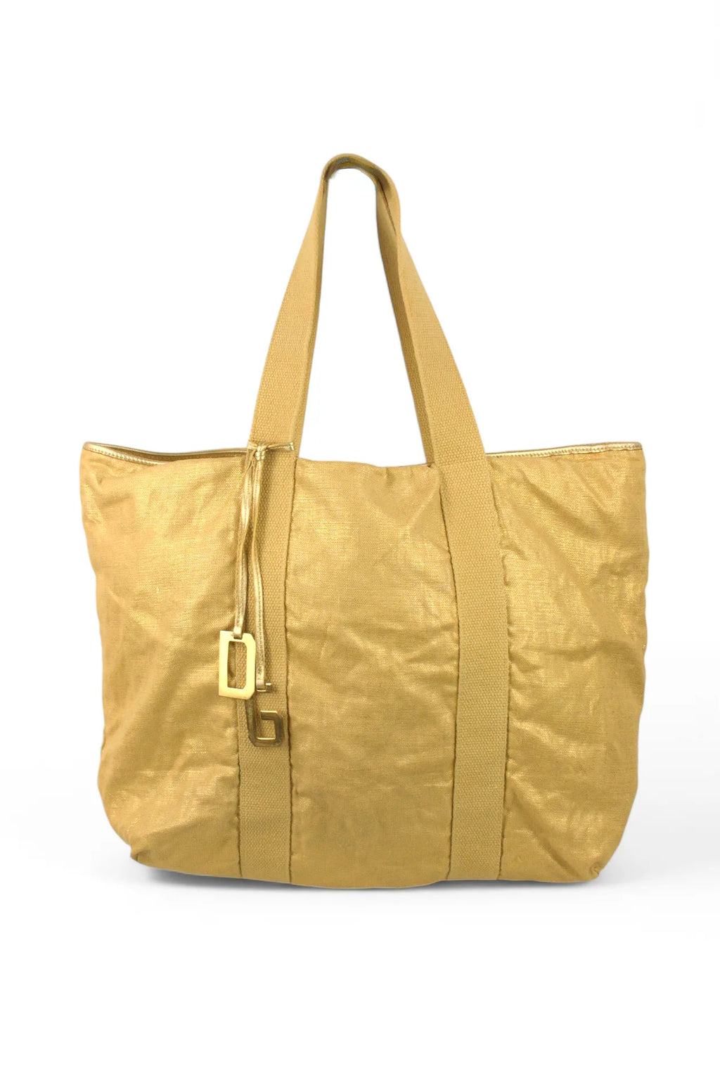 Golden beach tote