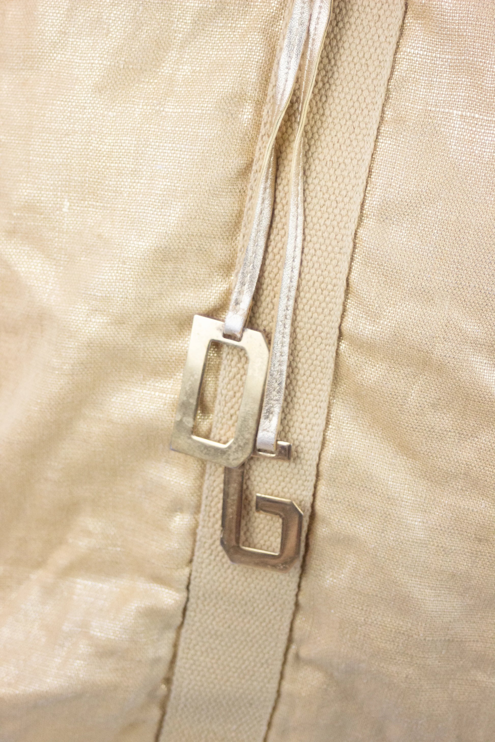 Golden beach tote