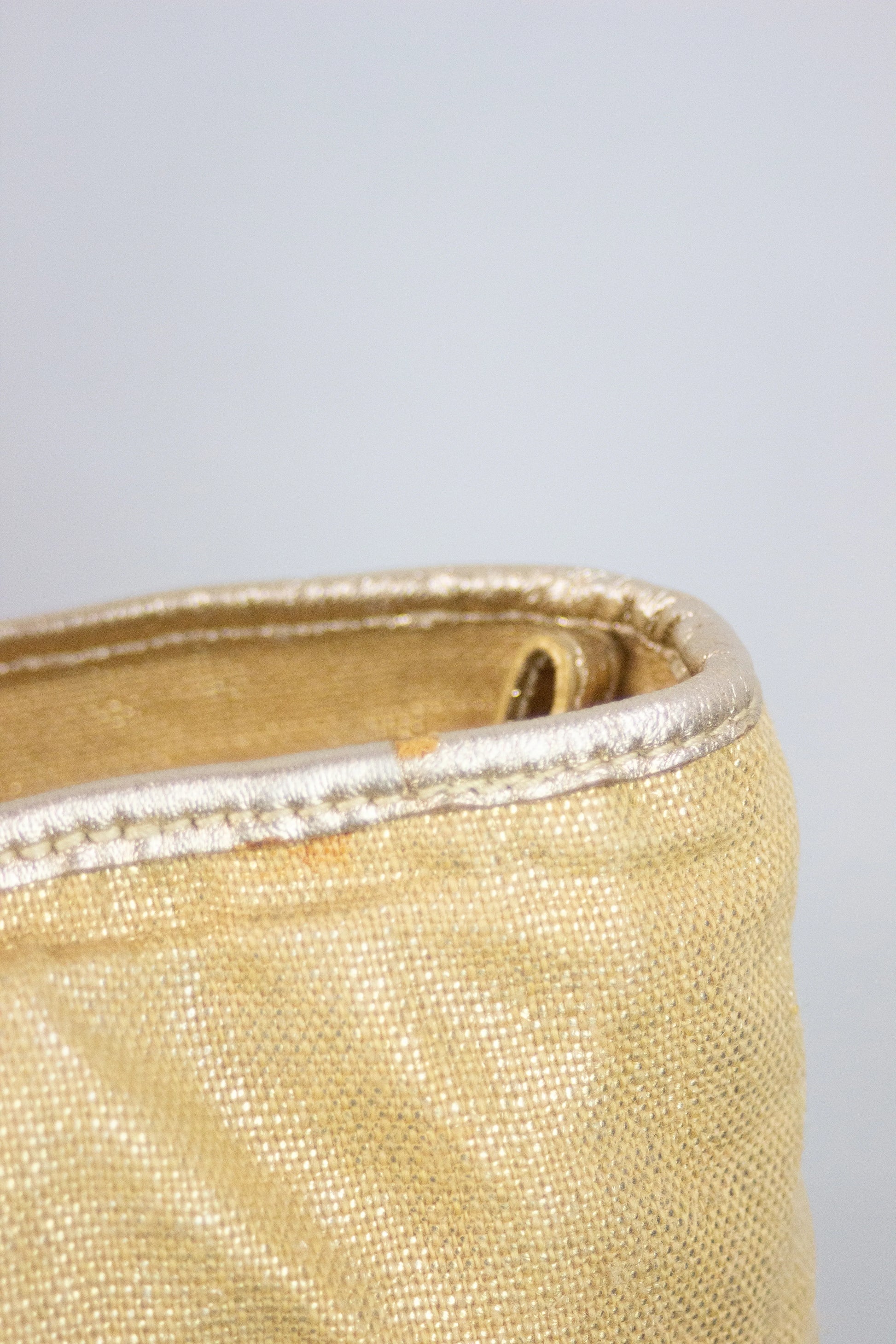 Golden beach tote