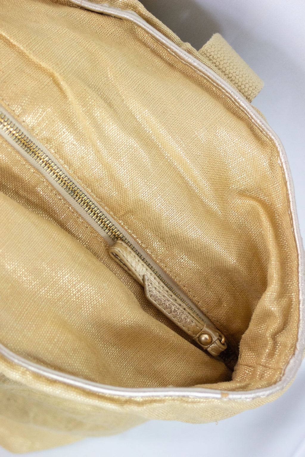 Golden beach tote