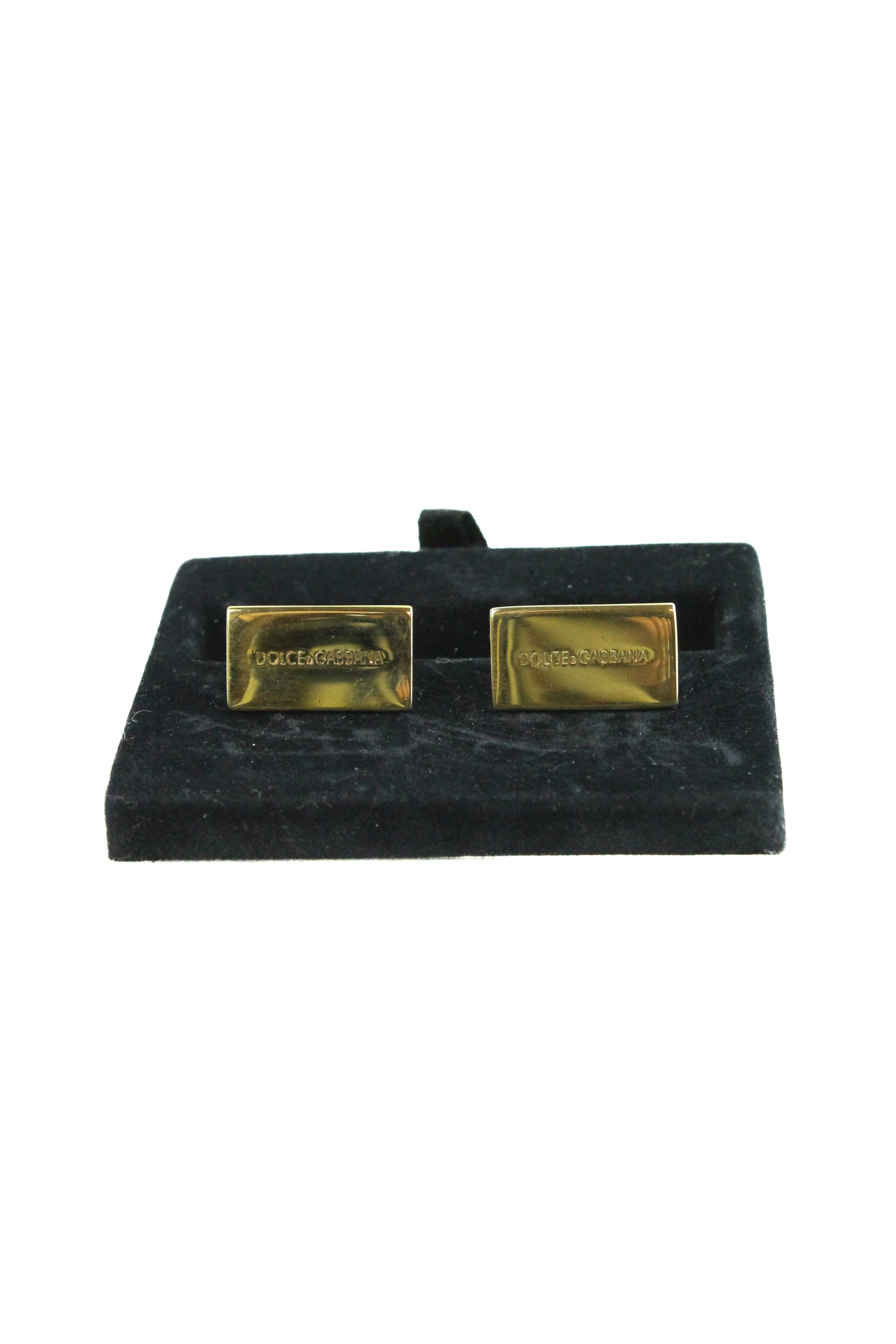 Golden logo cufflinks