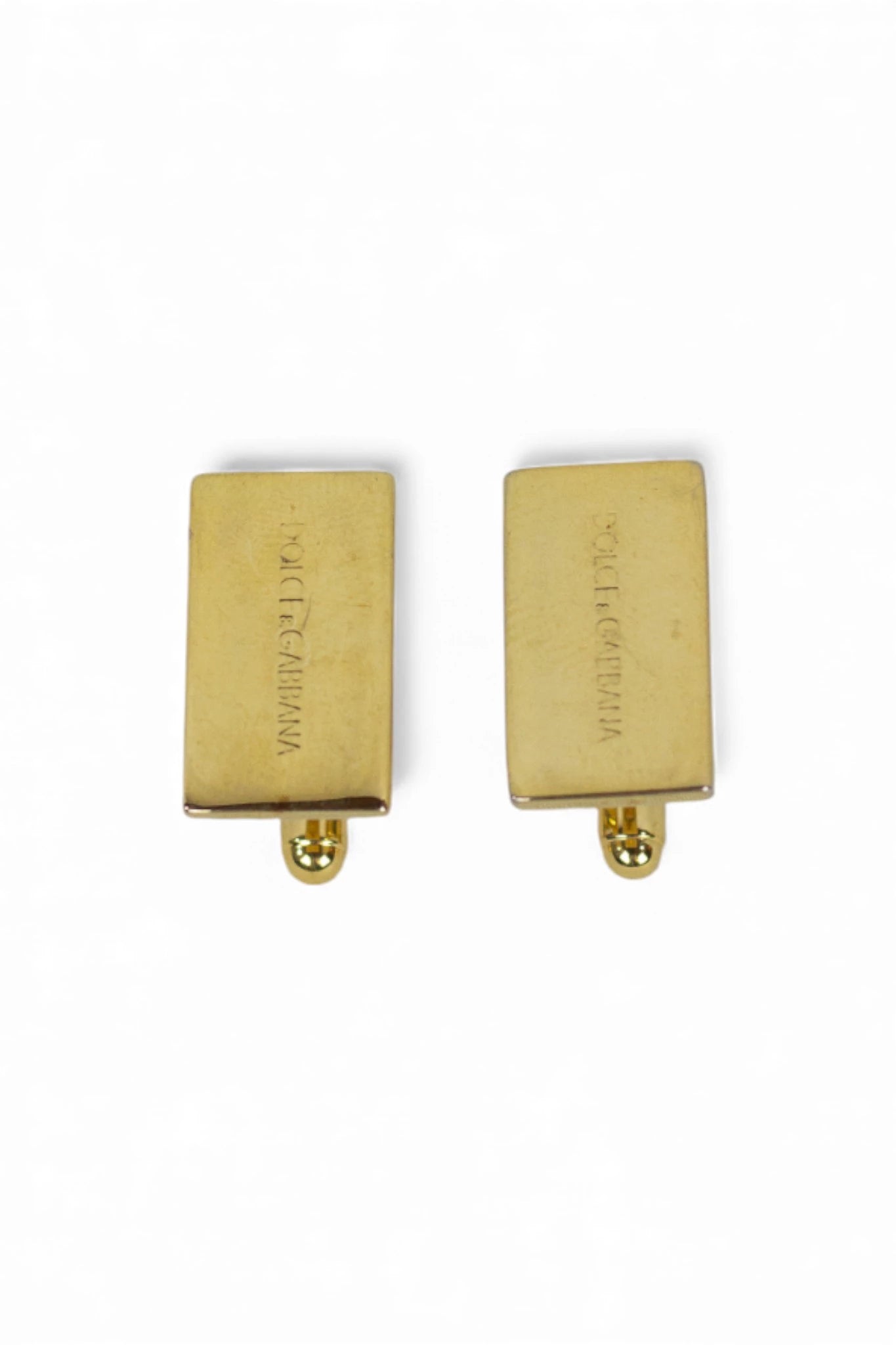 Golden logo cufflinks