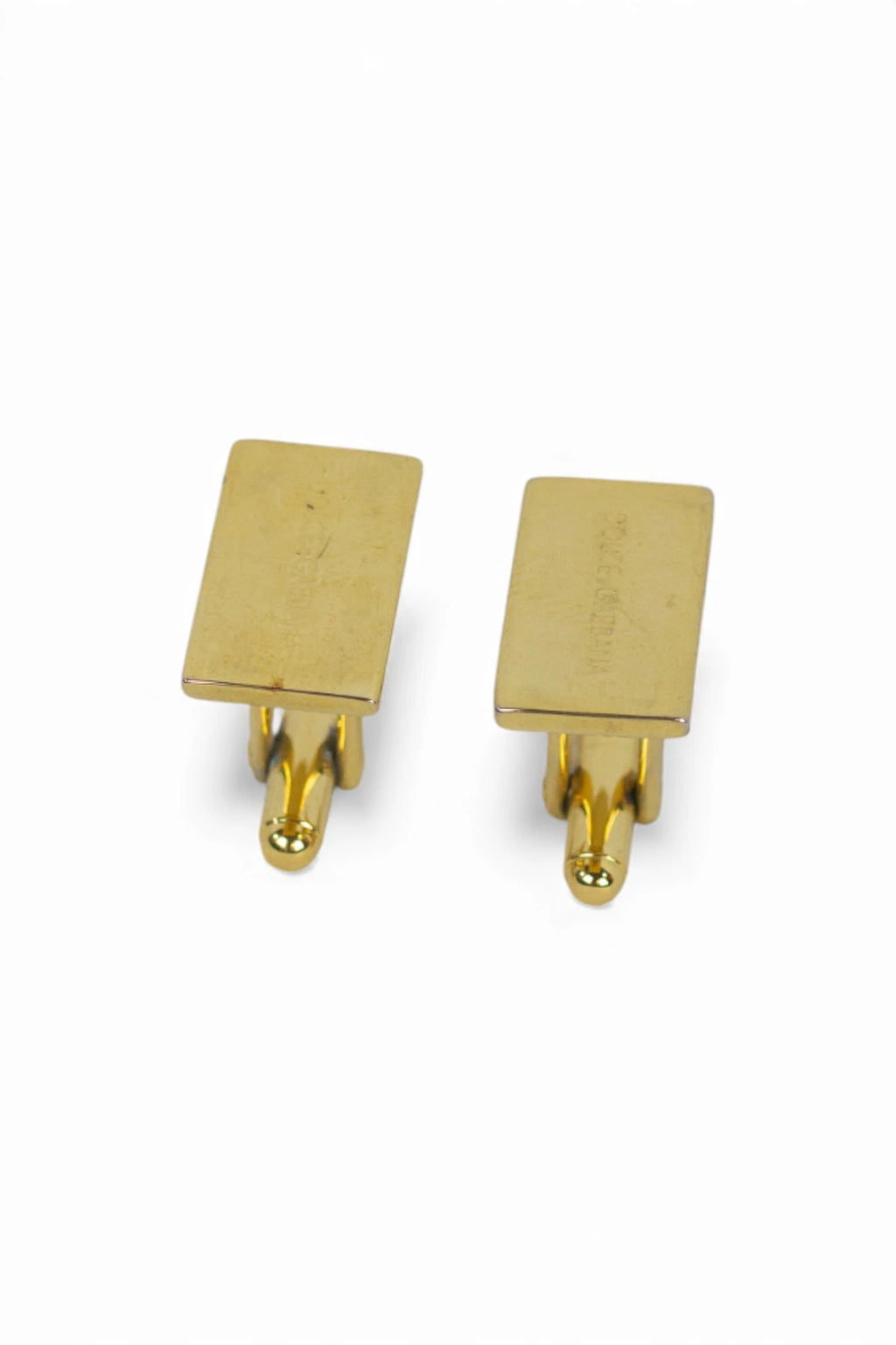 Golden logo cufflinks