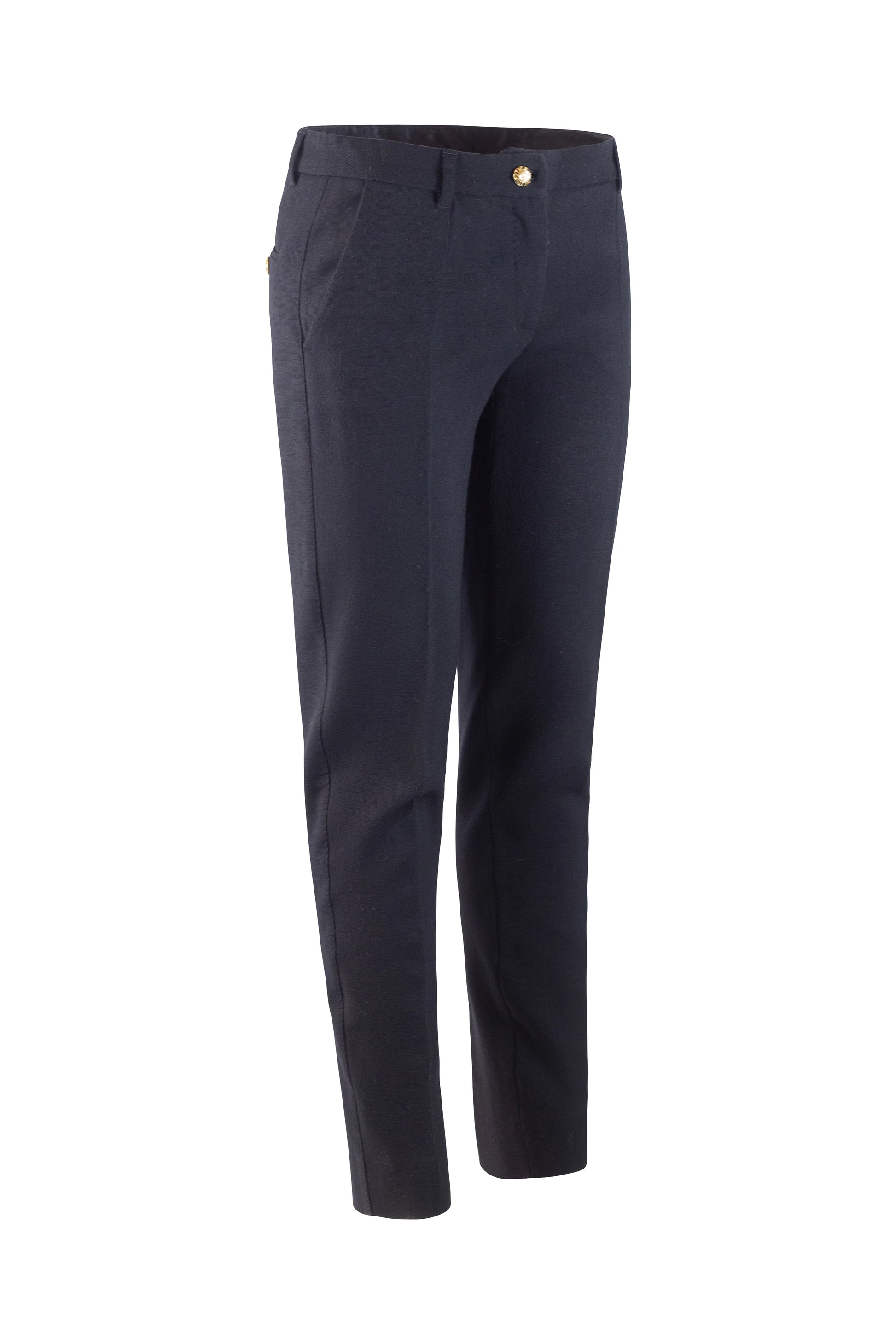 Skinny Tailored Trousers with Jewel Buttons